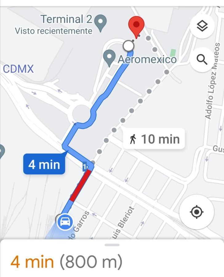 Departamento Cercano Al Aeropuerto T2, A 2 Calles Mexico City Exteriör bild