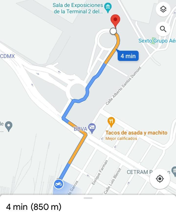 Departamento Cercano Al Aeropuerto T2, A 2 Calles Mexico City Exteriör bild